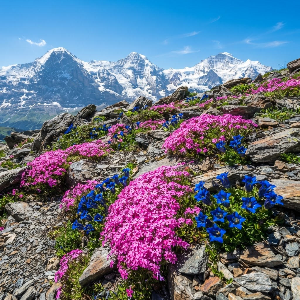 Alpine Garden: Small plants, enormous views